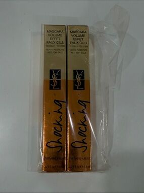 DISCONTINUED Qty 2 Yves Saint Laurent Shocking Mascara Duo in 1 Black
